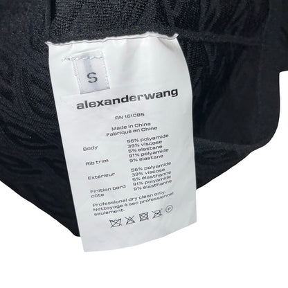 Used ALEXANDER WANG Solid T-shirt S Clothes Black