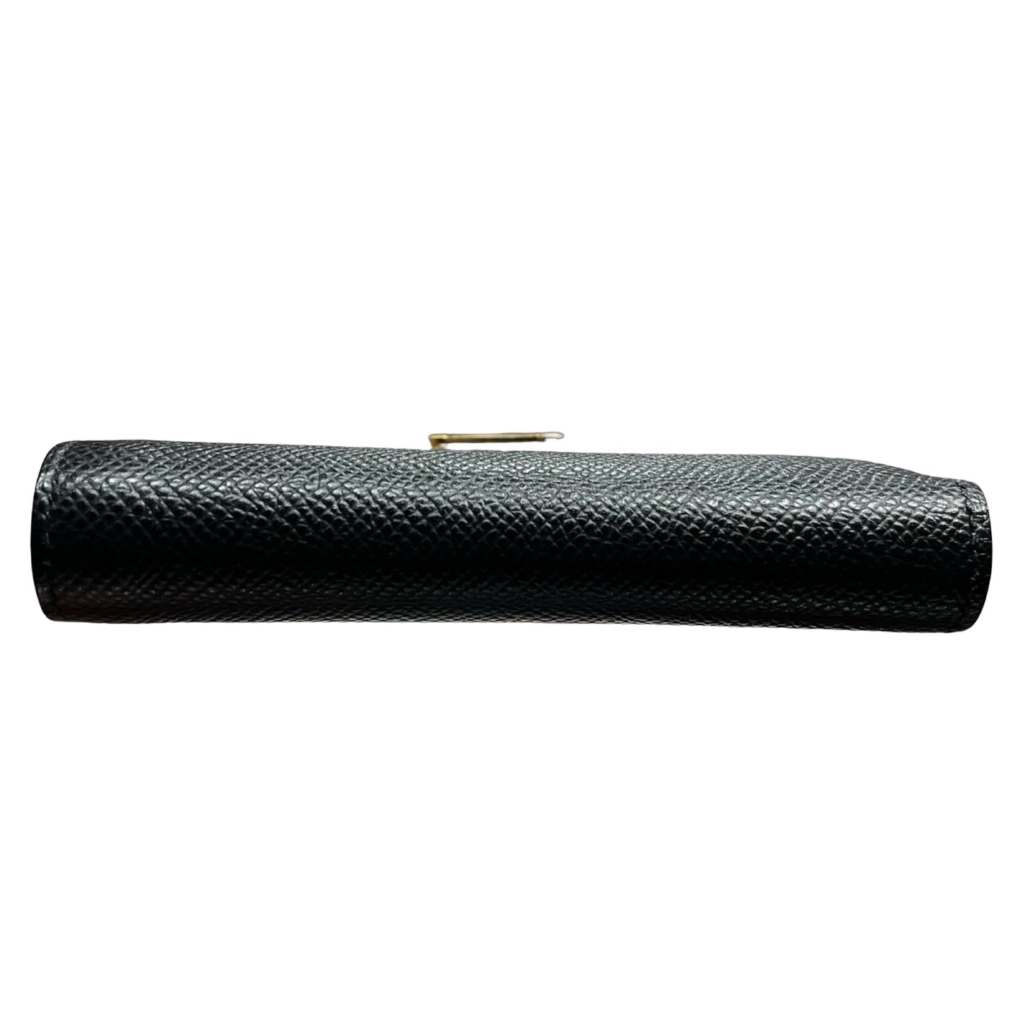 Used HERMÈS Epsom Leather Bearn Wallet Black GHW