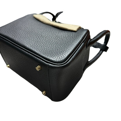 Brand New HERMES Clemence Lindy Mini Handbag Black