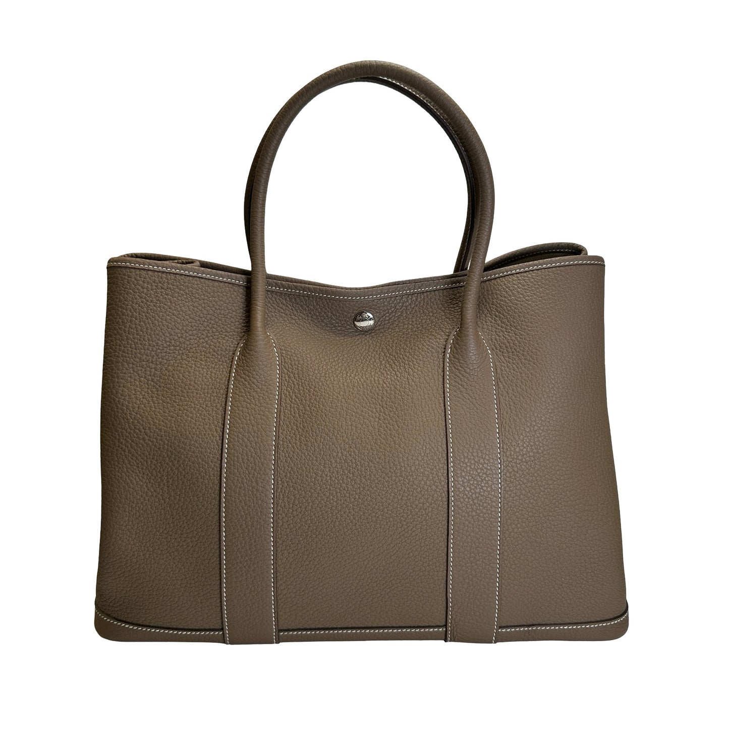 Used HERMES Negonda Garden Party Tote Bag Etoupe