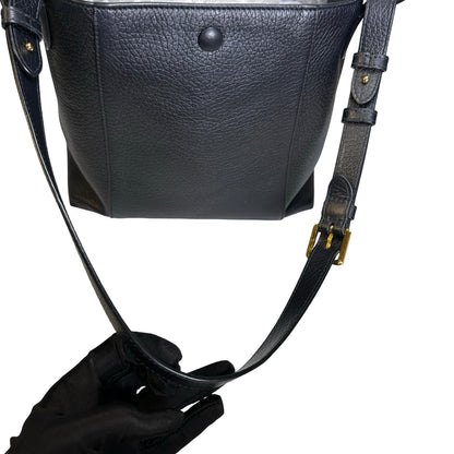 Used DIOR Grained Calfskin C'est Dior Bucket Bag Black GHW