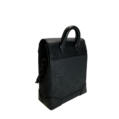 Used LOUIS VUITTON Monogram Leather Shoulder bag Backpack Black