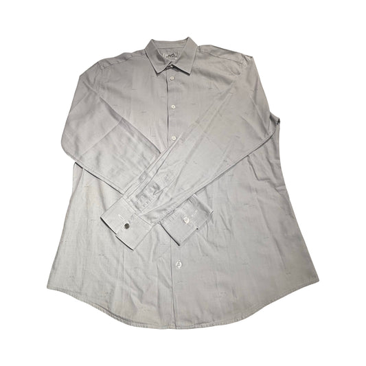 HERMES EMBROIDERED GREY SHIRT [20000285]