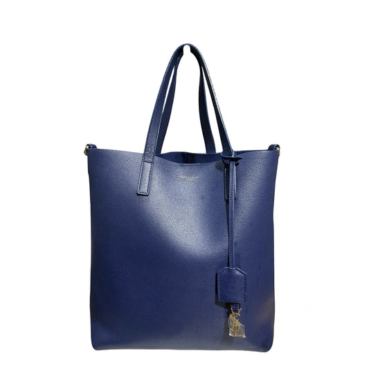 Used SAINT LAURENT Tote Bag Navy Blue GHW