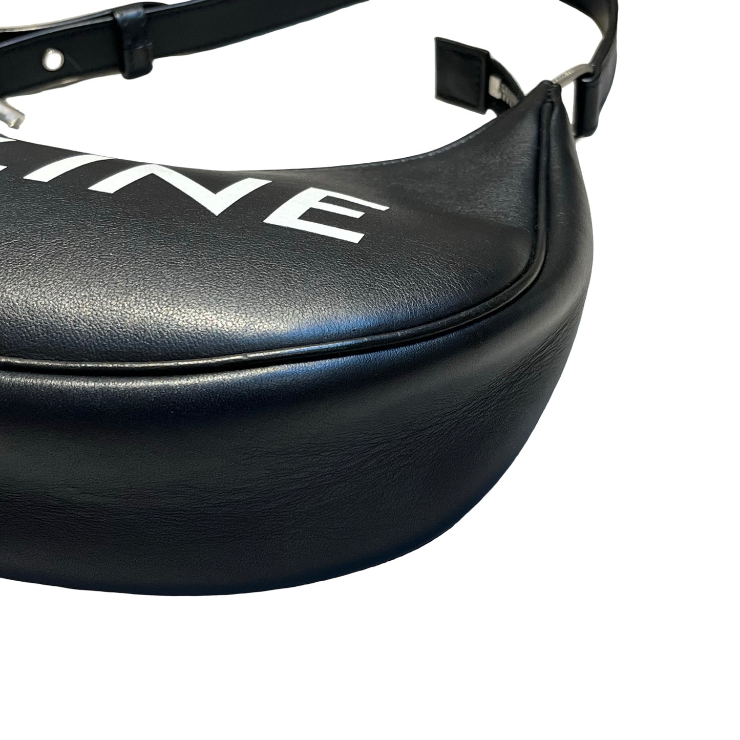 CÉLINE Calfskin Leather Ava Medium Handbag Black