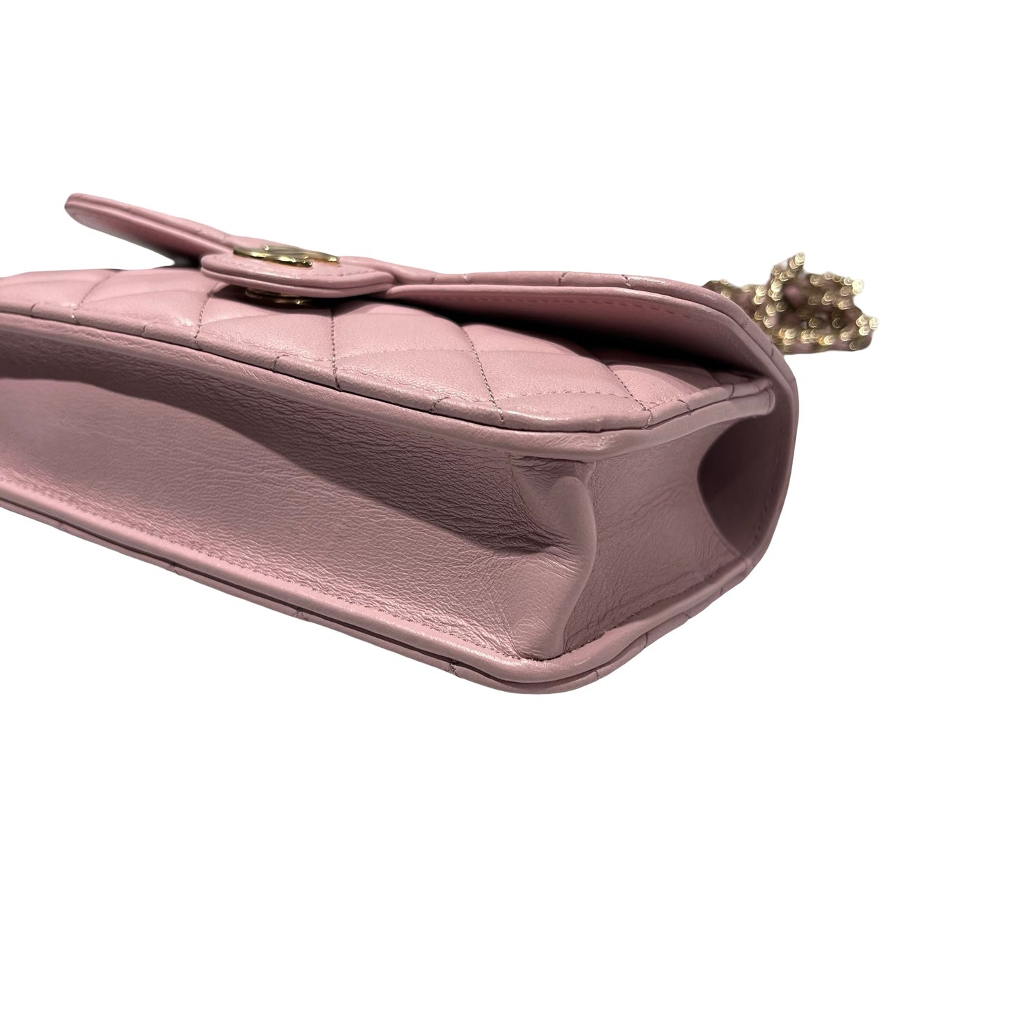 Unused CHANEL Lambskin Leather Unused CHANEL Lambskin Leather Chain shoulder with handle Shoulder Pink GHW Shoulder Bag Pink