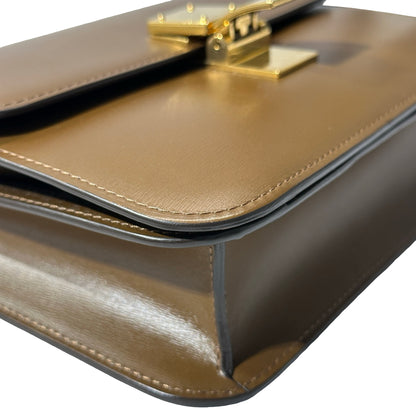 Used CÉLINE Teen Box Cross Body Brown GHW Cross Body Bag