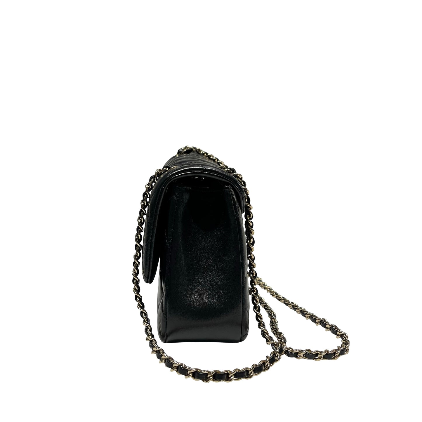 Used CHANEL Cross Body Bag Black GHW