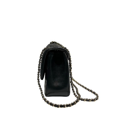 Used CHANEL Cross Body Bag Black GHW