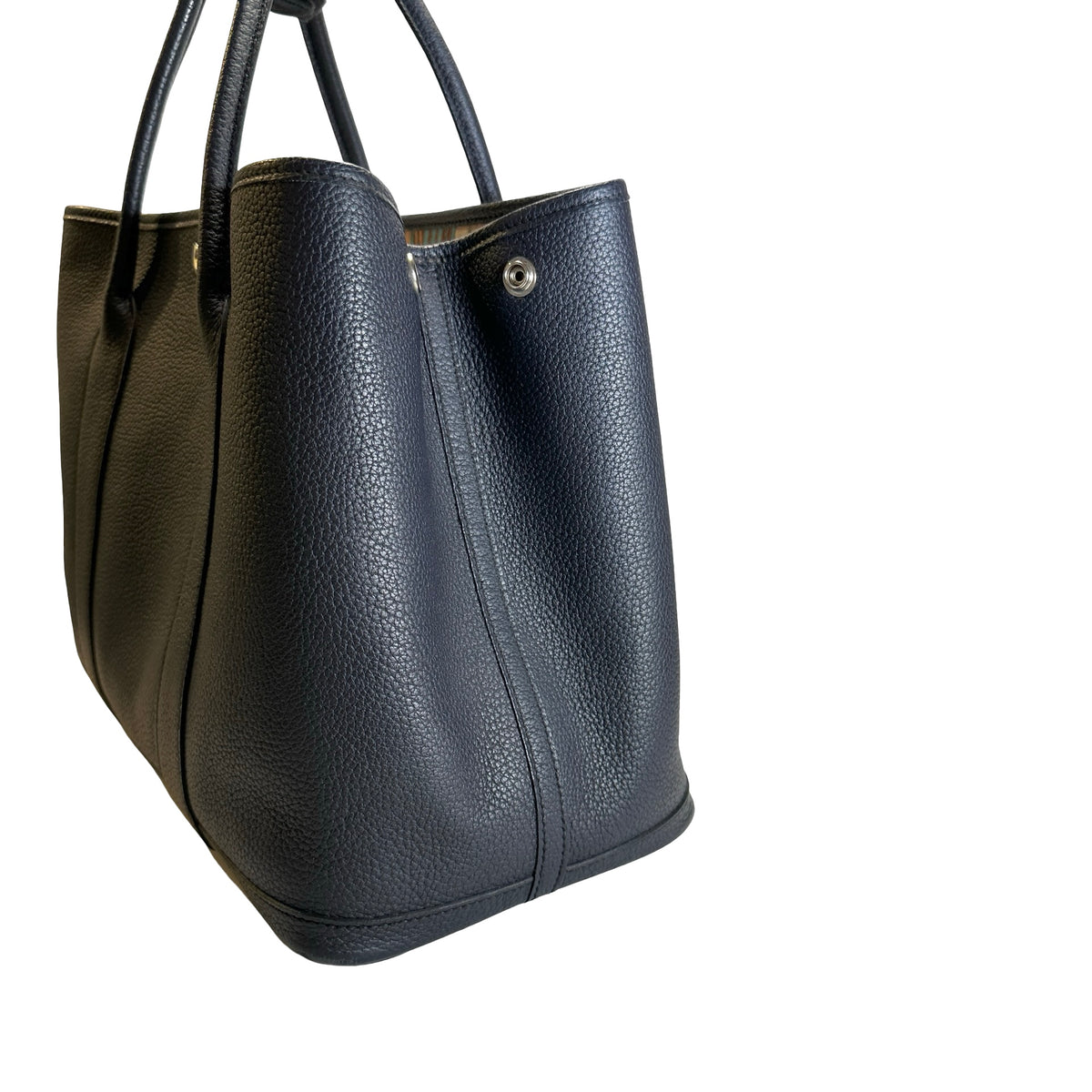 Used HERMES Negonda Garden Party 36 Tote Bag Navy PHW