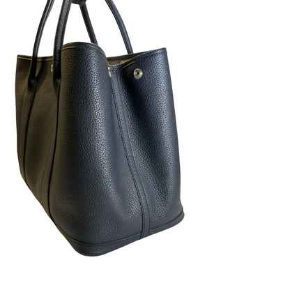 Used HERMES Negonda Garden Party 36 Tote Bag Navy PHW