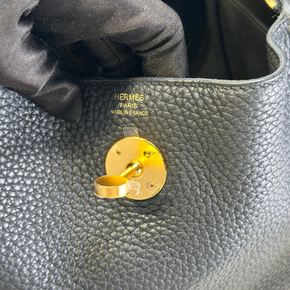 Used HERMES Tc Lindy 26 Shoulder Bag Black Ghw