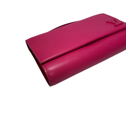 Used LOUIS VUITTON Leather Epi Clery Bag Pouch Pink PHW