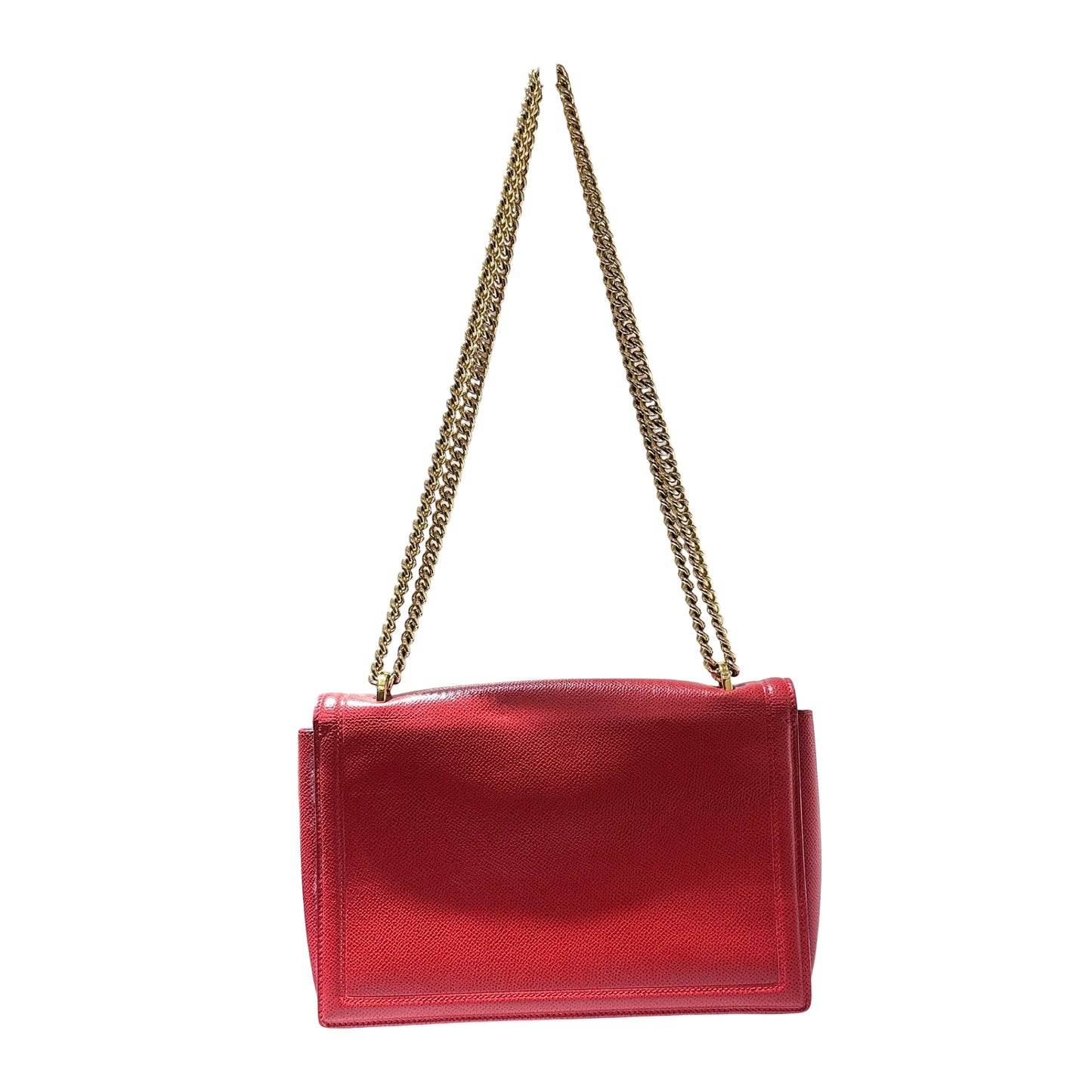 Used FERRAGAMO Shoulder Bag Red GHW