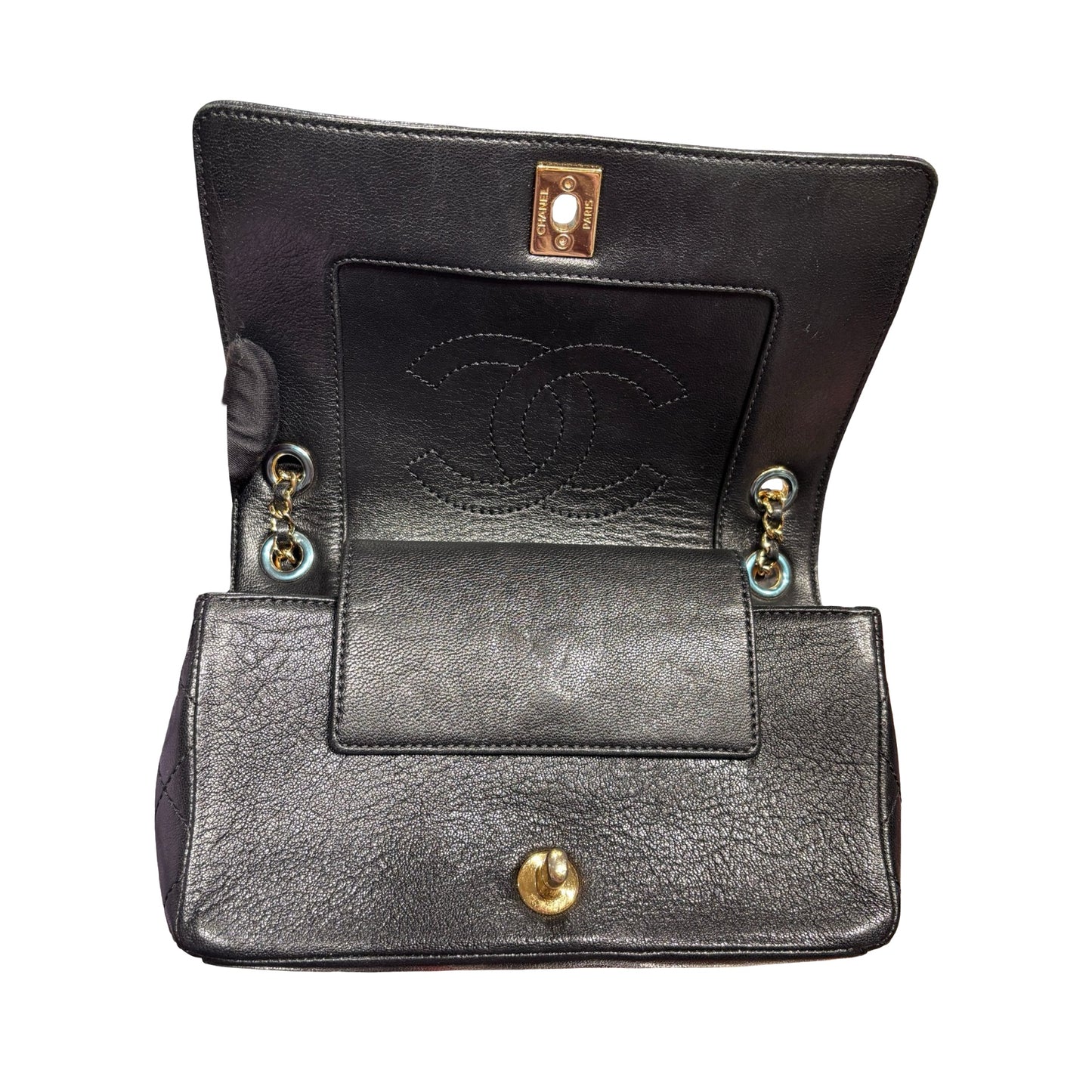Used CHANEL Chain Shoulder Bag Shoulder Bag Black GHW