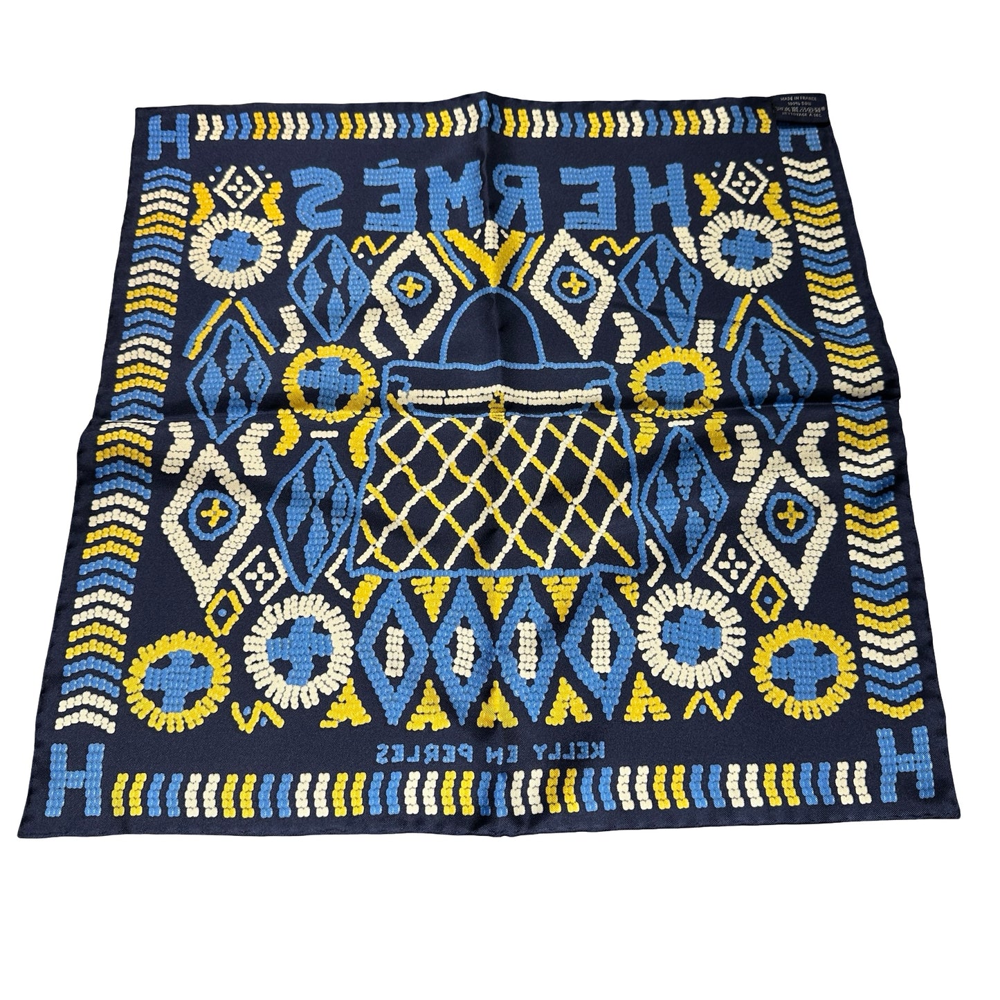 New HERMÈS Scarf Navy Blue
