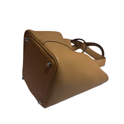 HERMES PICOTIN 18 BISCUIT BROWN PHW [3000222]