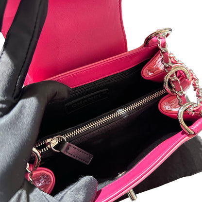 Used CHANEL Flat bag Pink PHW