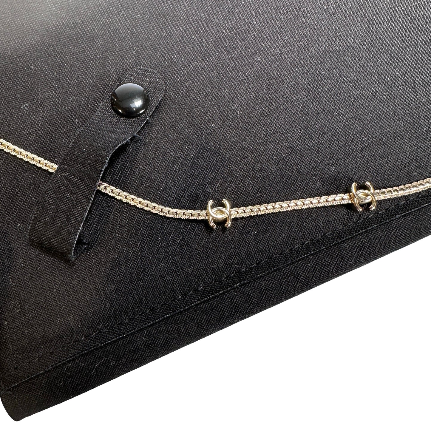 Used CHANEL 14 logo CC Logo Chain Necklace Gold