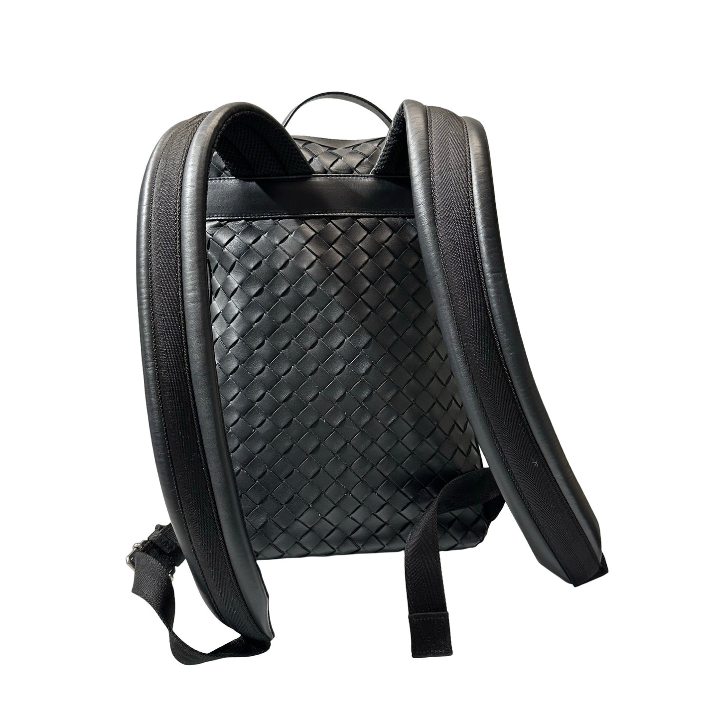 Used BOTTEGA VENETA Backpack Black PHW