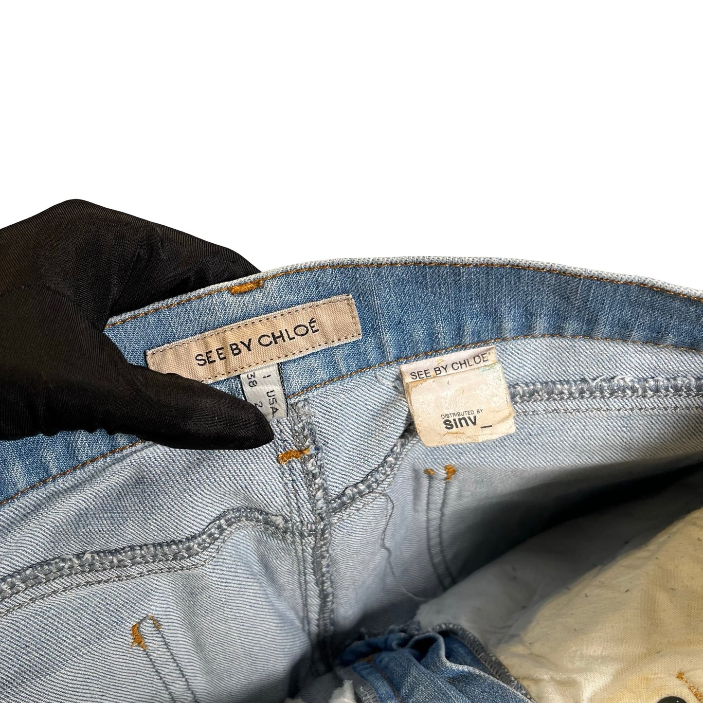 Used SEE BY CHLOE Denim Shorts Pants Denim Blue