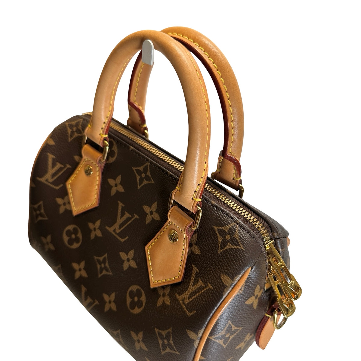 Used LOUIS VUITTON Monogram Canvas Speedy 25 Bandoulière Handbag Brown