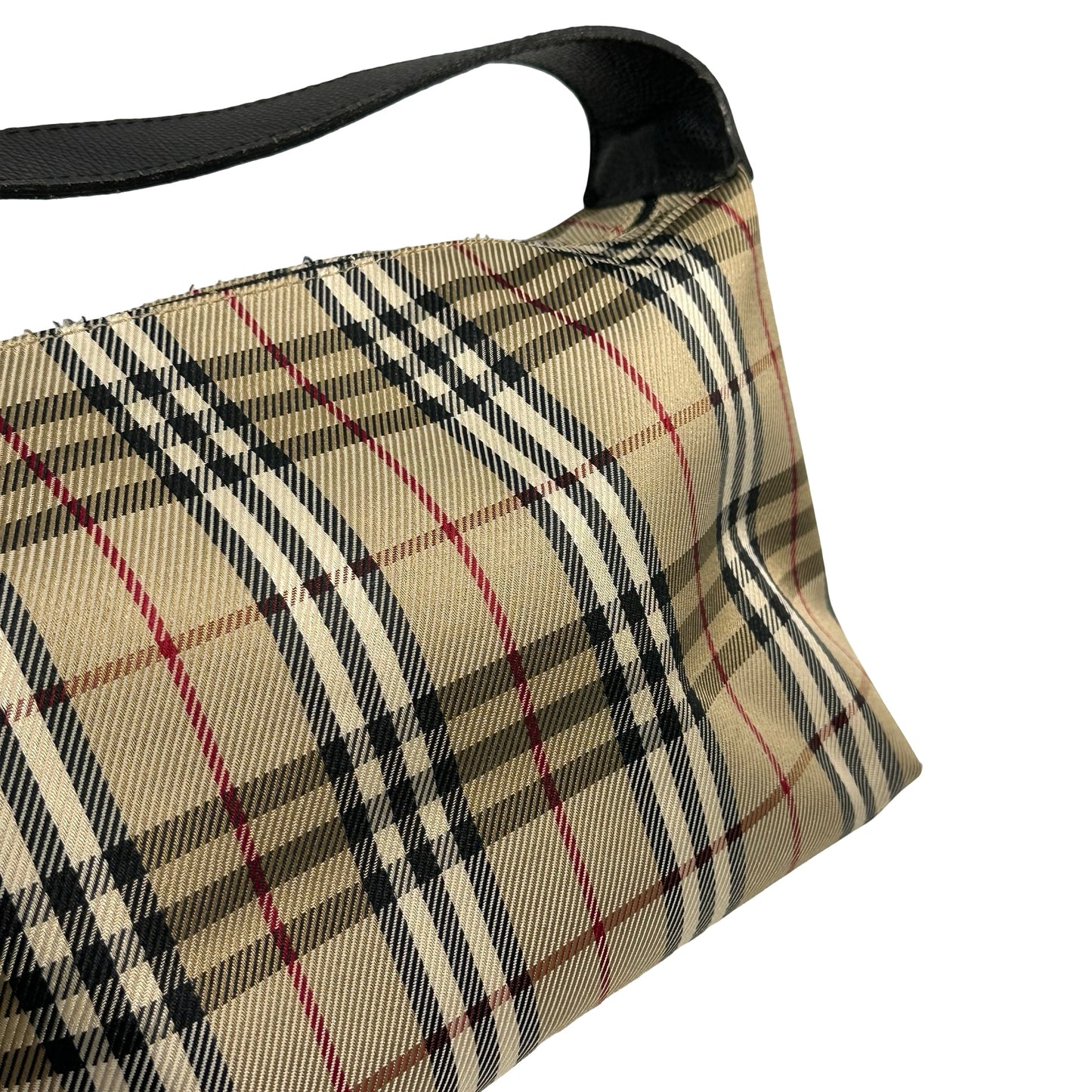 Used BURBERRY Nova Check Nova Check Shoulder Bag Beige Black Red