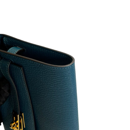 Used HERMES KELLY TO GO Crossbody Bag Green GHW