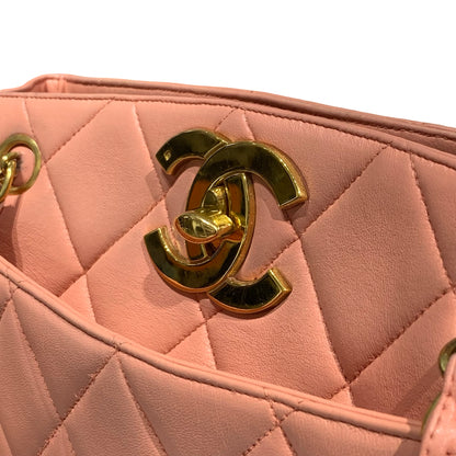 CHANEL VINTAGE CC TURN-LOCK CHAIN SHOULDER BAG [A04210]