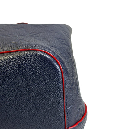 Used LOUIS VUITTON Monogram Empreinte NéoNoé Bucket Bag Navy Blue