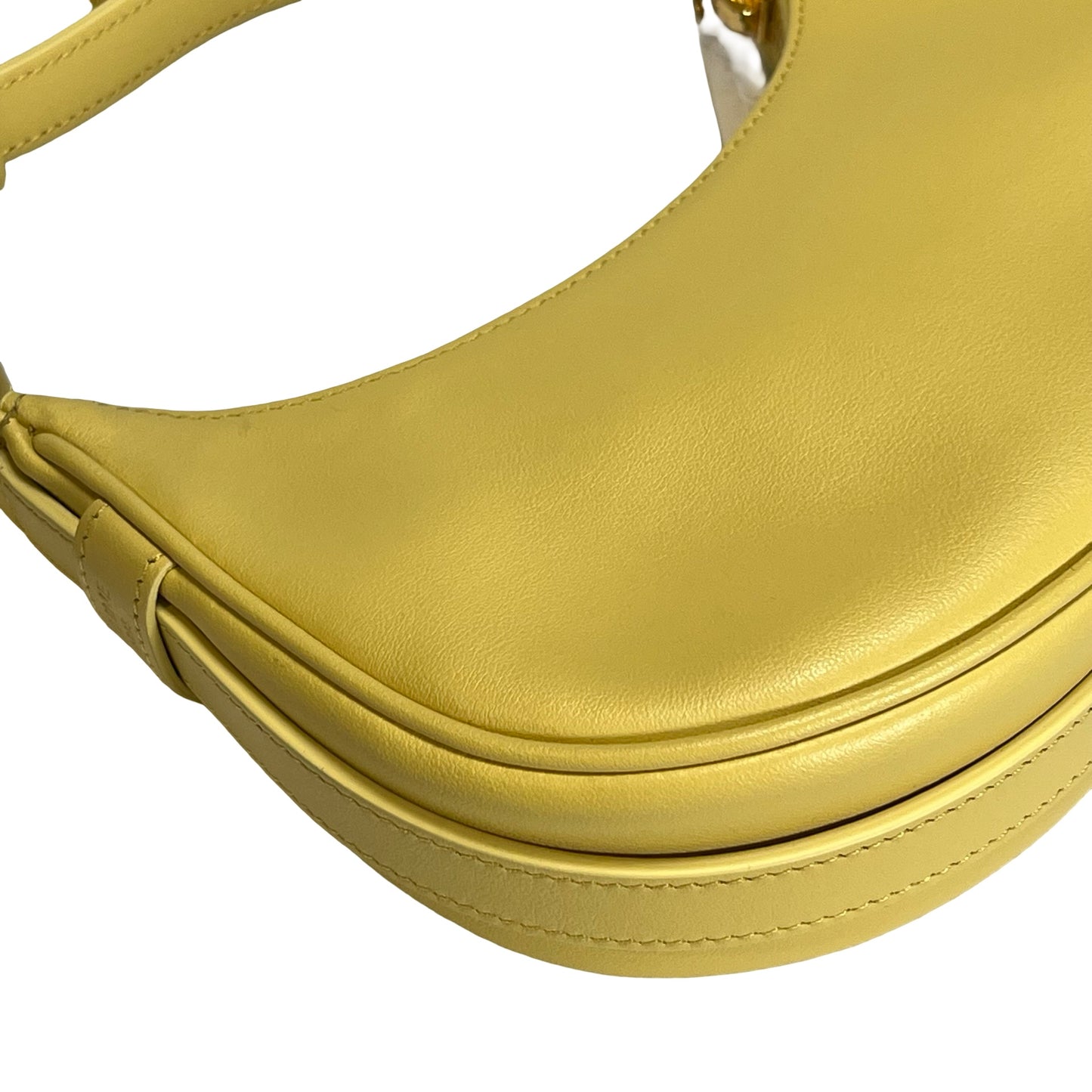 Used CELINE Leather Ava Shoulder Bag Yellow