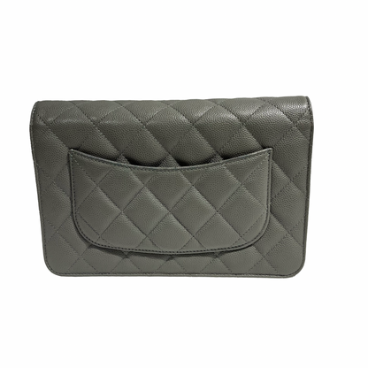 CHANEL WOC GRAY CAVIAR GHW [3000669]