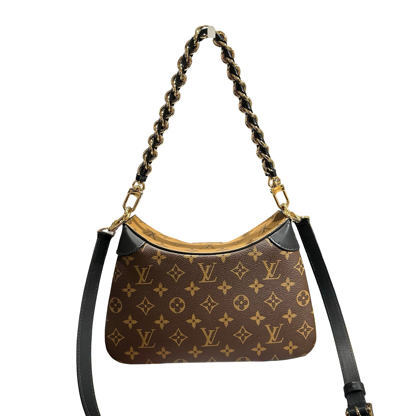 Used LOUIS VUITTON Canvas TWINNT Two Way Shoulder Bag Brown Black GHW