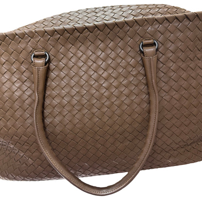 Used BOTTEGA VENETA BRICK TOTE Duffel Bag Brown