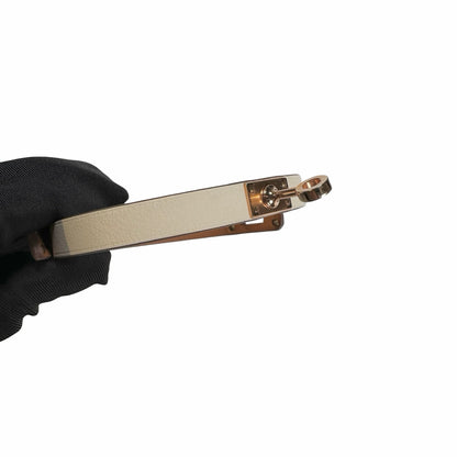 Used HERMES leather Bracelet Mini Kelly Double Tou BRACELET NATA GHW
