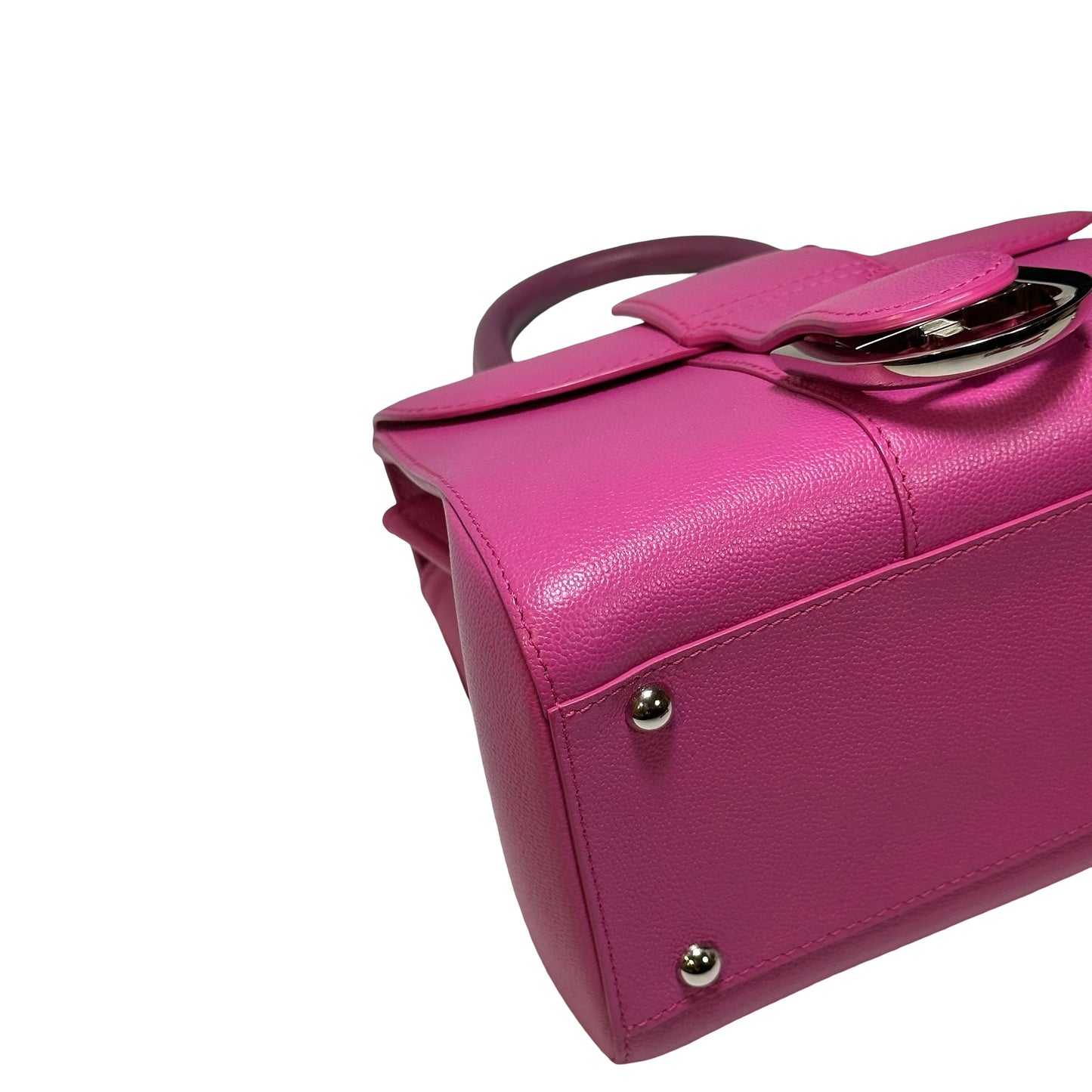 Used DELVAUX Calfskin Leather BRILLANT MINI Cross Body Bag