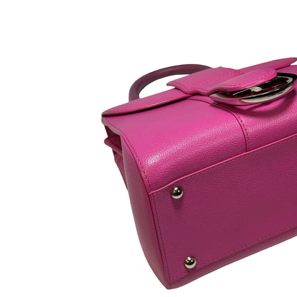 Used DELVAUX Calfskin Leather BRILLANT MINI Cross Body Bag