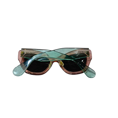 Used MIU MIU Sunglasses Pink Green