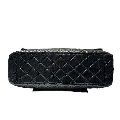 Used CHANEL Flap Shoulder Bag Black GHW