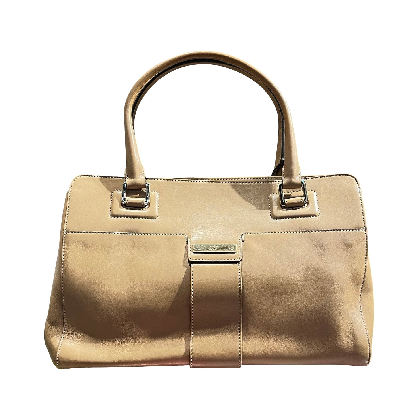 Used Roger Vivier Leather Handbag Brown GHW