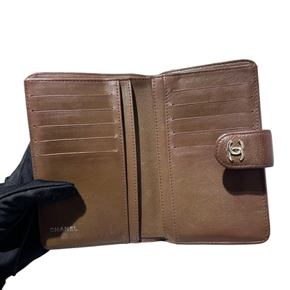 Used Chanel Wallet Brown PHW