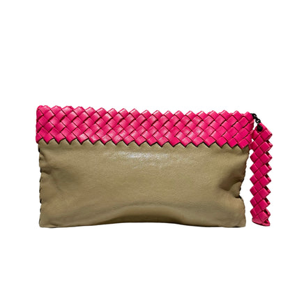 Calf Skin Clutch bag Hand bag [101651]