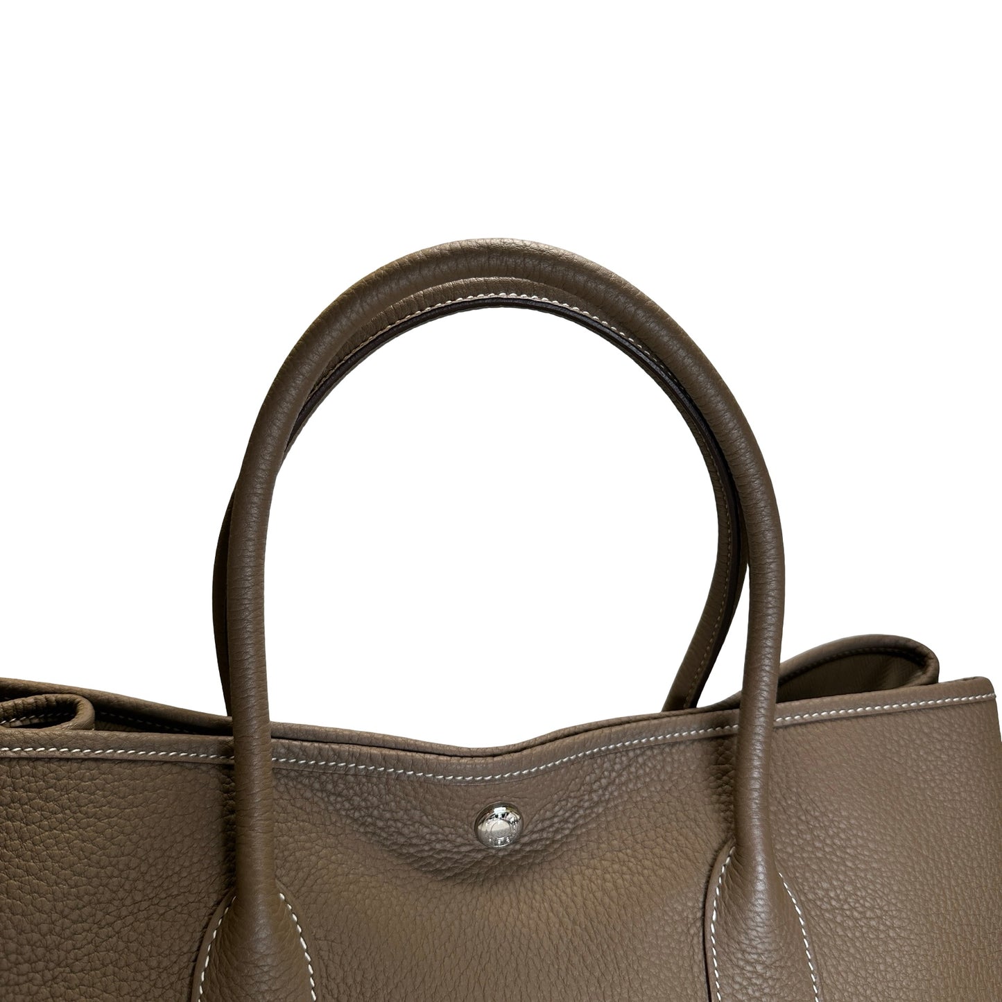 Used HERMES Negonda Garden Party Tote Bag Etoupe