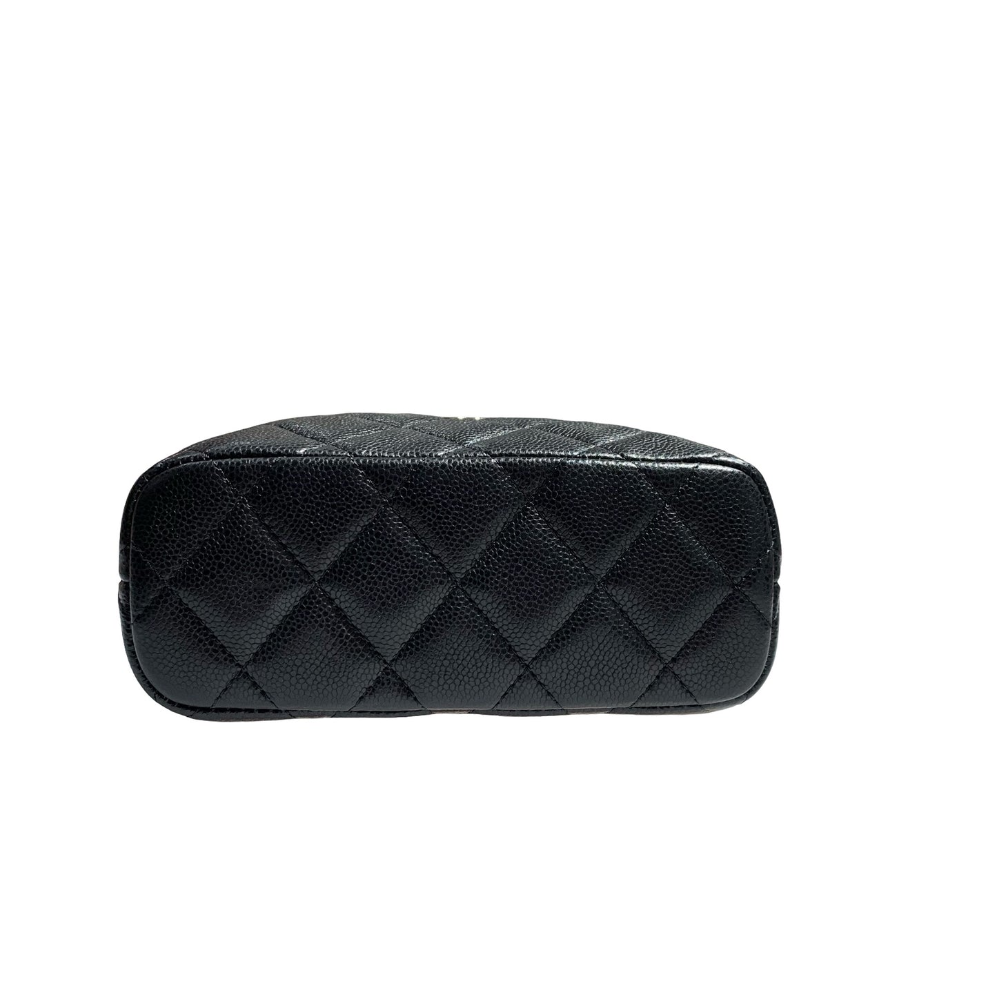 CHANEL HOBO BLACK CAVIAR GHW CHAIN SHOULDER BAG [3000582]
