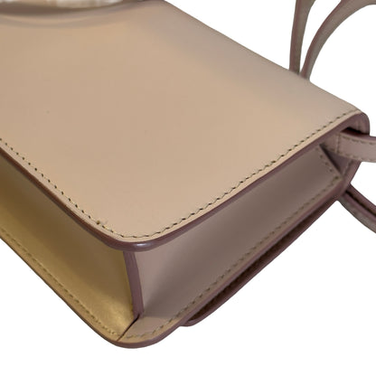 Used BURBERRY Calfskin TB Bag Shoulder Bag Beige