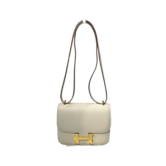 Used Hermès Epsom Leather Mini Constance Shoulder Bag GHW Nata
