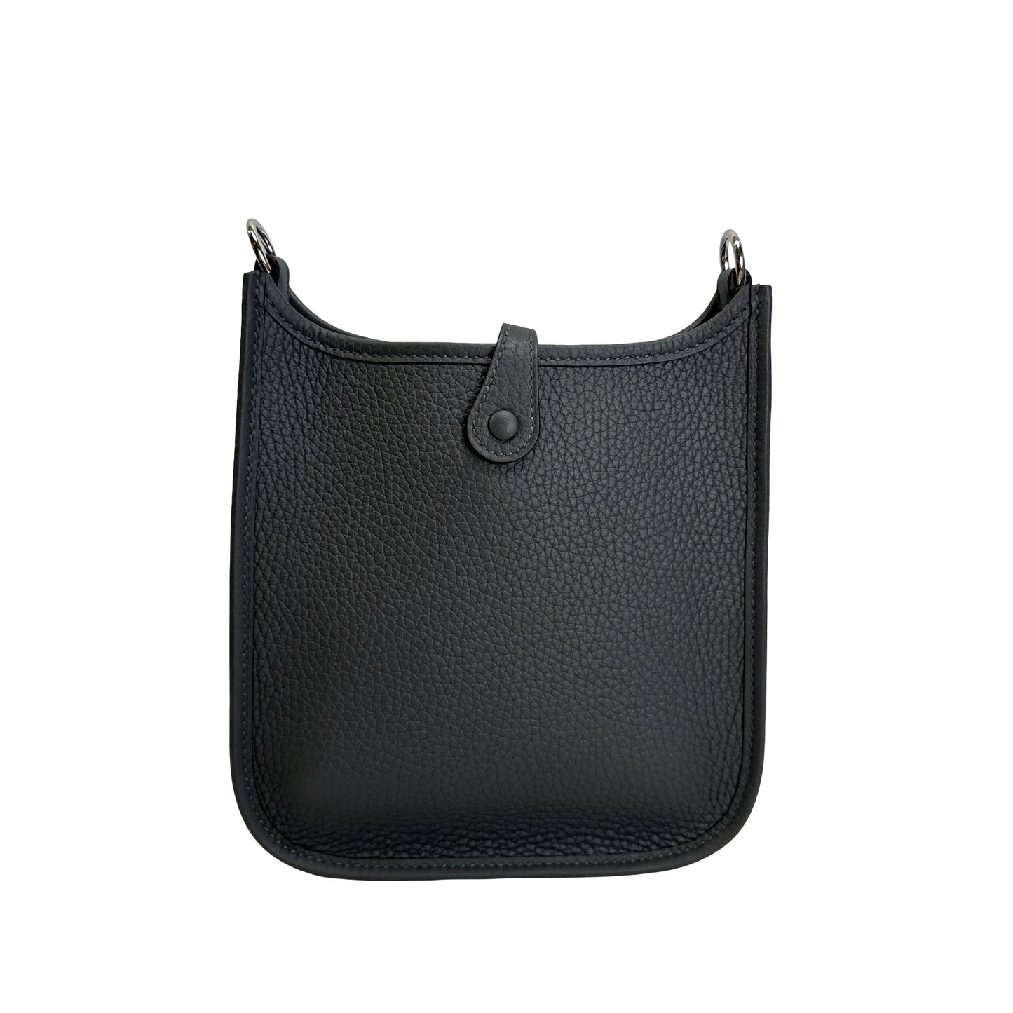 Brand New HERMES Clemence Mini Evelyne Cross body bag Grey PHW