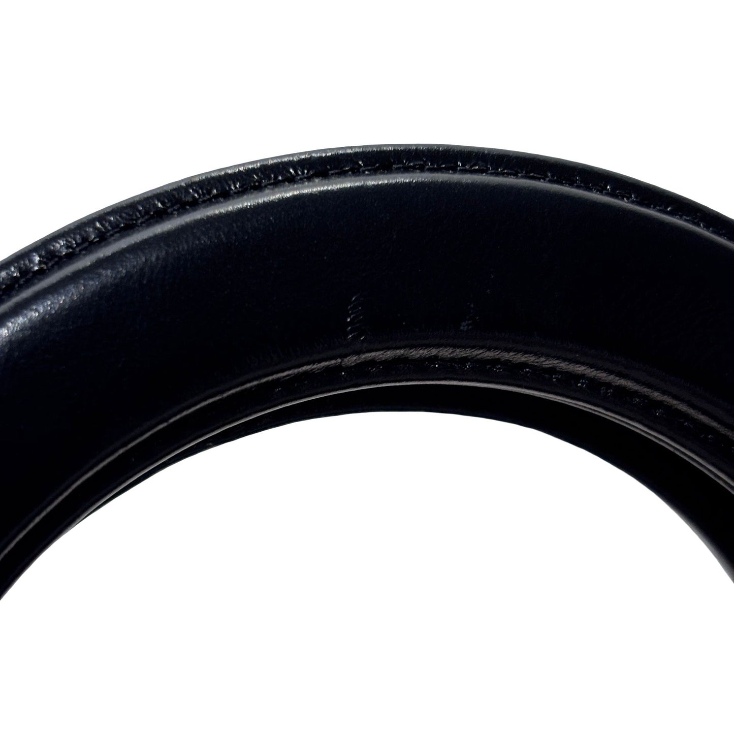 Used CHANEL Calfskin Leather Shiny Aged Calfskin Quilted Kelly Cross Body Bag Black GHW