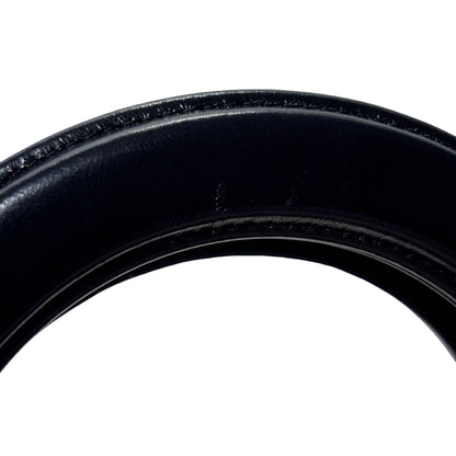 Used CHANEL Calfskin Leather Shiny Aged Calfskin Quilted Kelly Cross Body Bag Black GHW