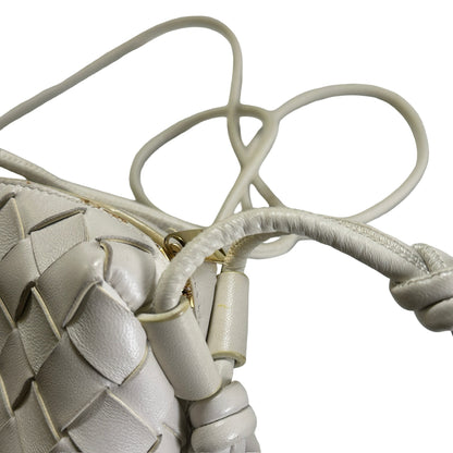 Used BOTTEGA VENETA Intrecciato Mini Loop Camera Bag Mini Bag White